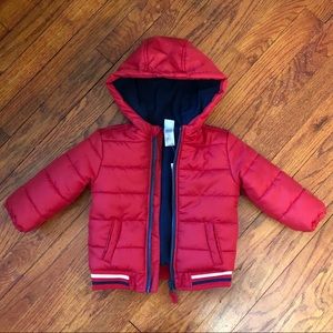Red Puffer Jacket 12mo